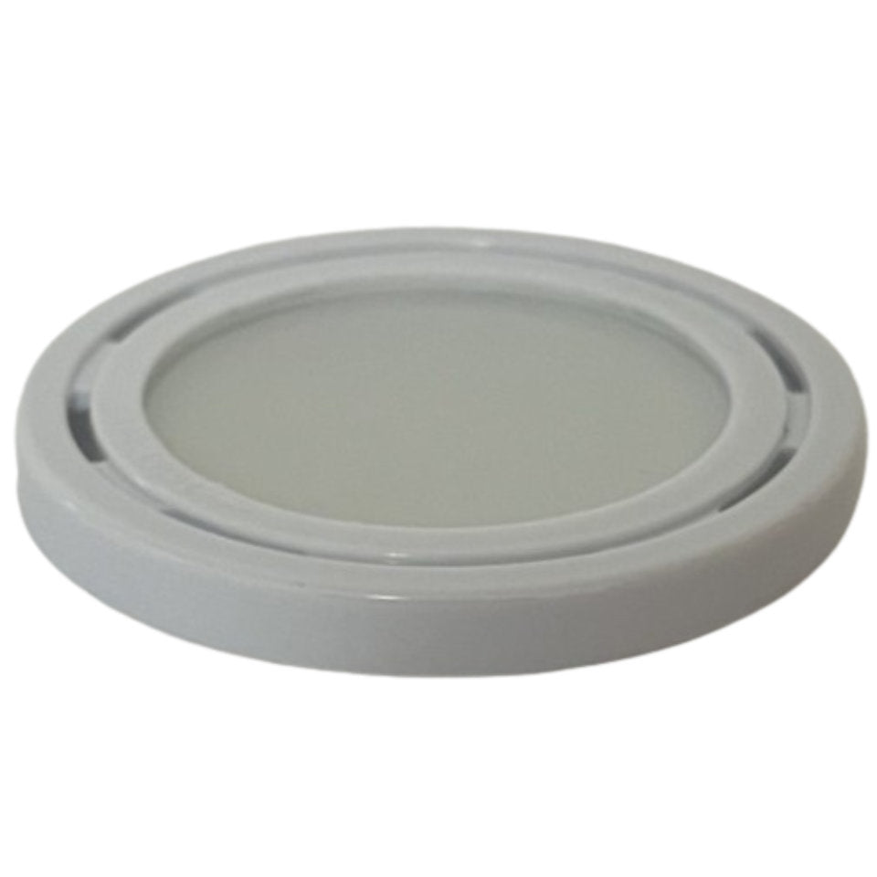 Afdækningsring til Downlight Ø66mm m/glas Hvid