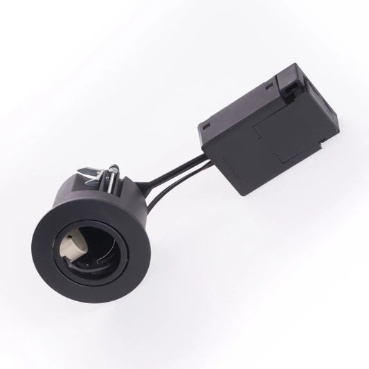 GN Downlight GU10 Ø87mm m/Bagdåse Kipbar 230V Sort