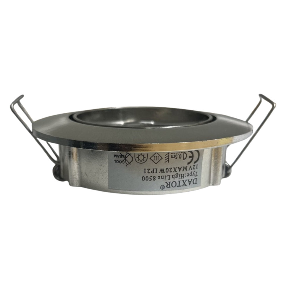 Daxtor Downlight MR16 GU5.3 Ø85mm 12V Kipbar Børstet Stål