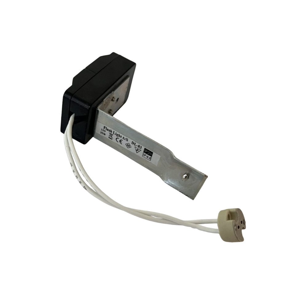 Flash Light Downlight MR16 G5.3 Ø83mm Kipbar 12V Messing
