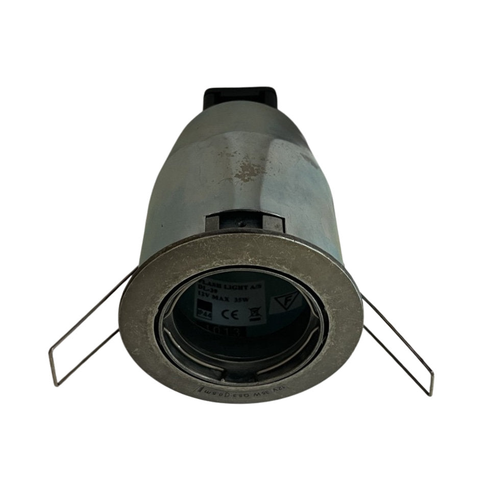 Flash Light Downlight MR16 G5.3 Ø83mm Kipbar 12V m/Bagdåse Galvaniseret