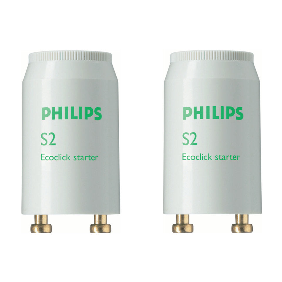 Philips Starter S2 4-22W til Lysrør - 2-Pak