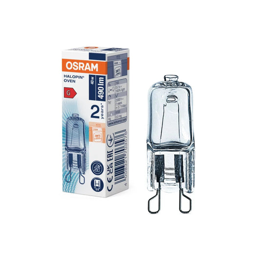 Osram Halogen G9 Ovnpære 40W 230V 2700K Klar