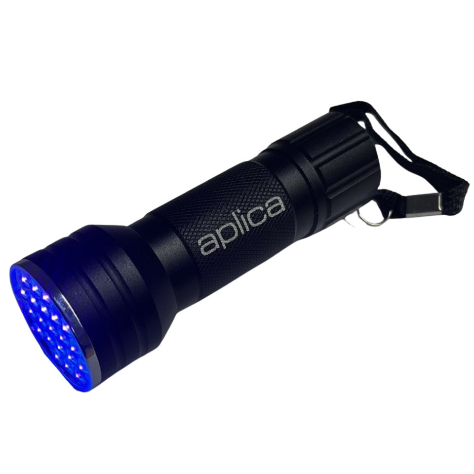 Aplica UV Lommelygte 10cm Sort