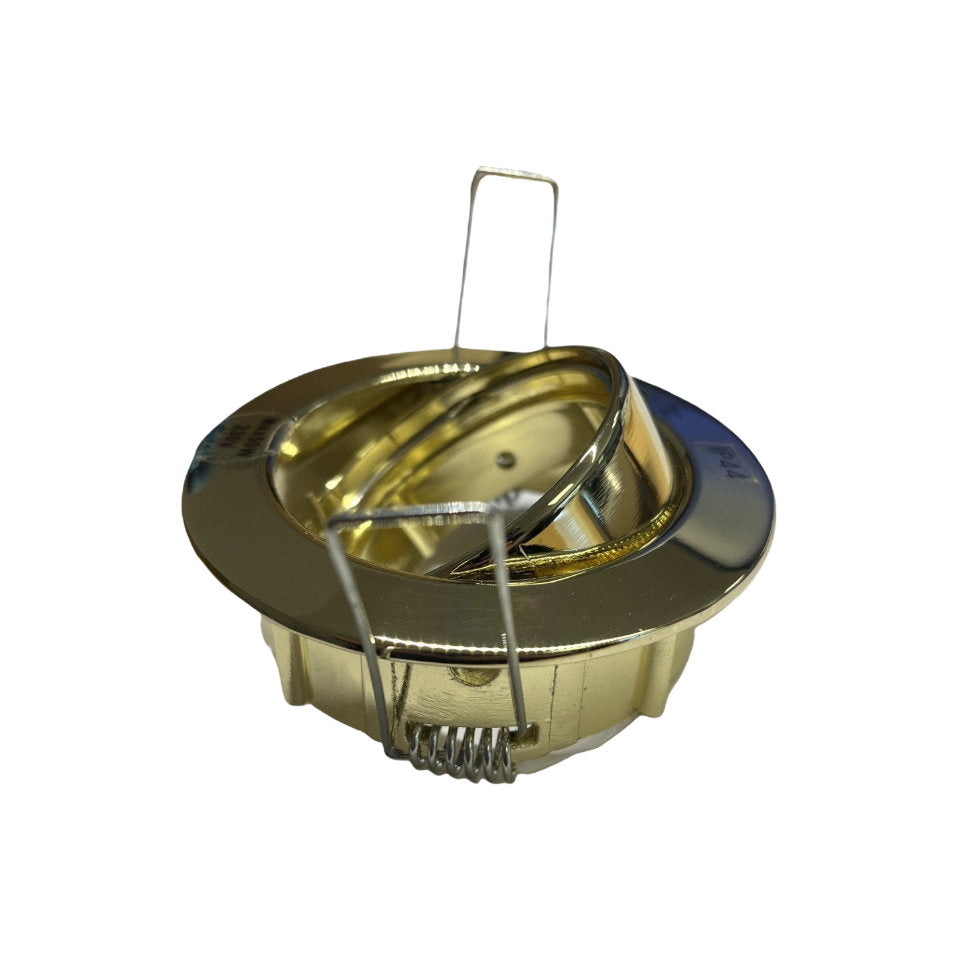 Flash Light Downlight GU10 Ø83mm 230V Kipbar Messing