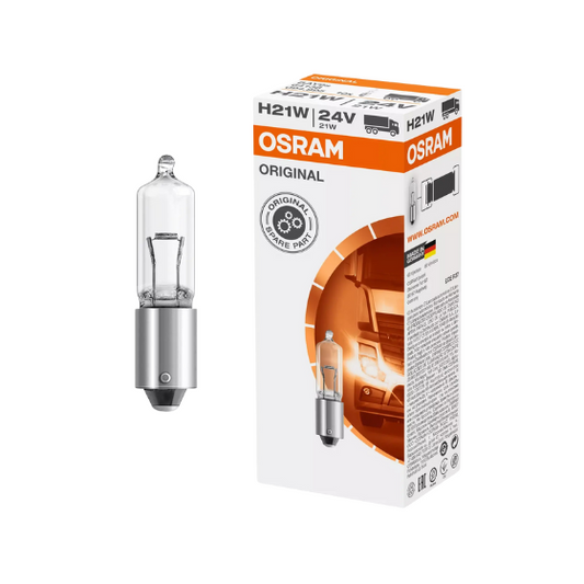 Osram Autopære H21W 21W 24V 600lm BAY9s