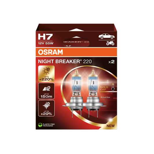 Osram Autopære H7 55W 12V 1500lm PX26d 2-Pak
