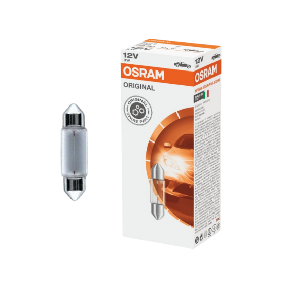 Osram Autopære Pinolpære 3W 12V 29lm SV7-8