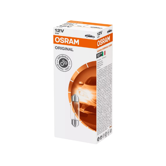 Osram Autopære Pinolpære 6W 12V 85lm SV8.5-8