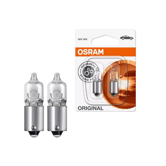 Osram Autopære MINIWATT 5W 12V 80lm BA9s 2-Pak
