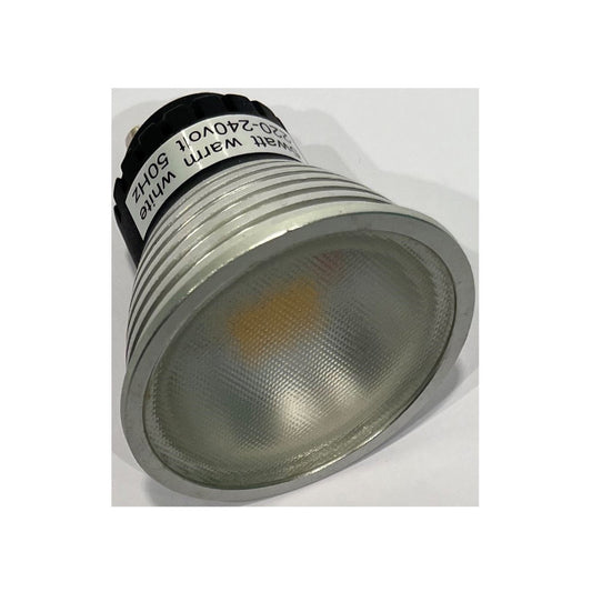 Nordtronic LED GU10 5W(35W) 828 243lm 140° Dim Sølv