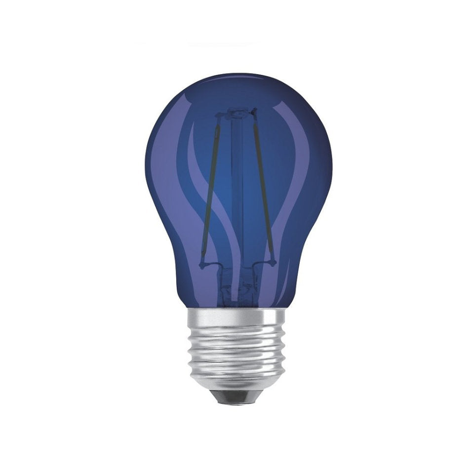 Osram LED Kronepære 1,6W(15W) Blå Klar E27