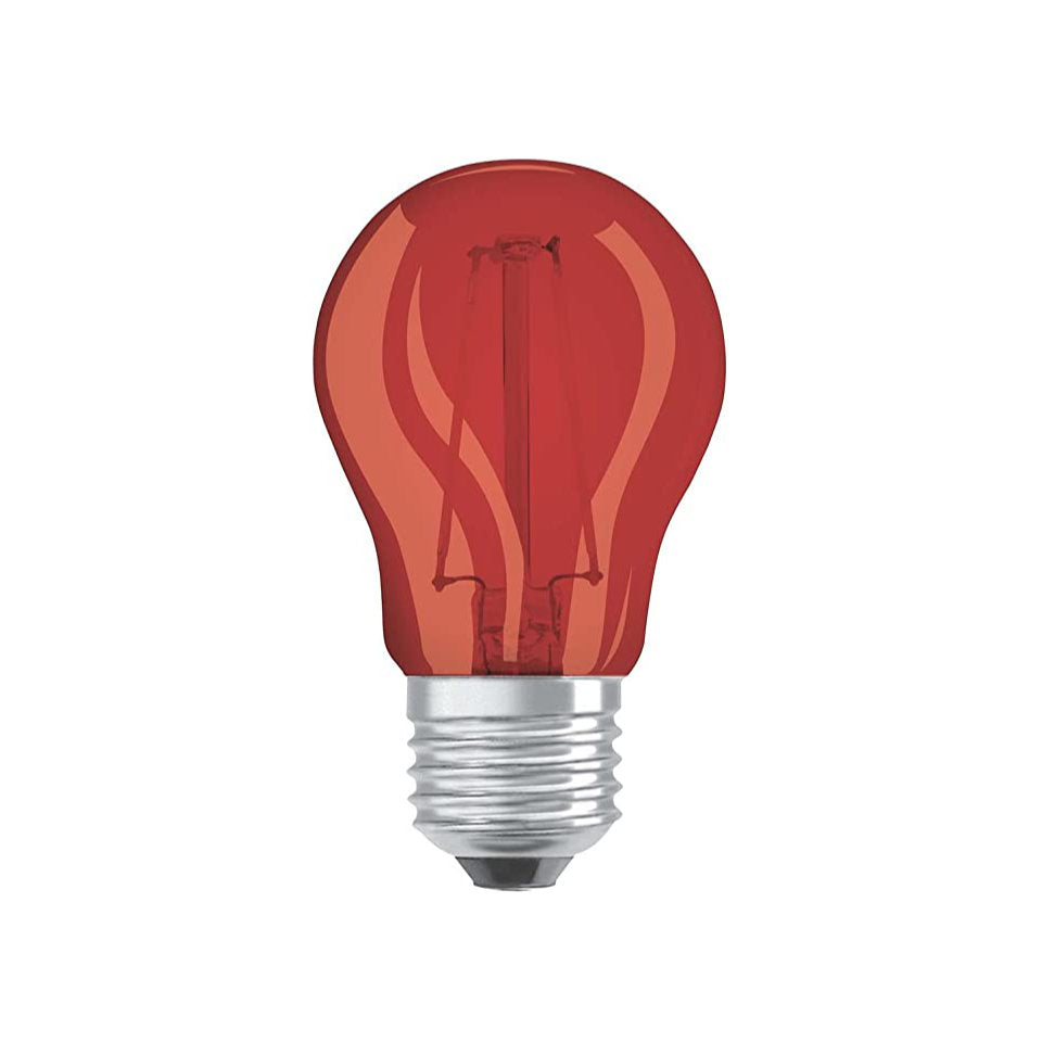 Osram LED Kronepære 1,6W(15W) Rød Klar E27