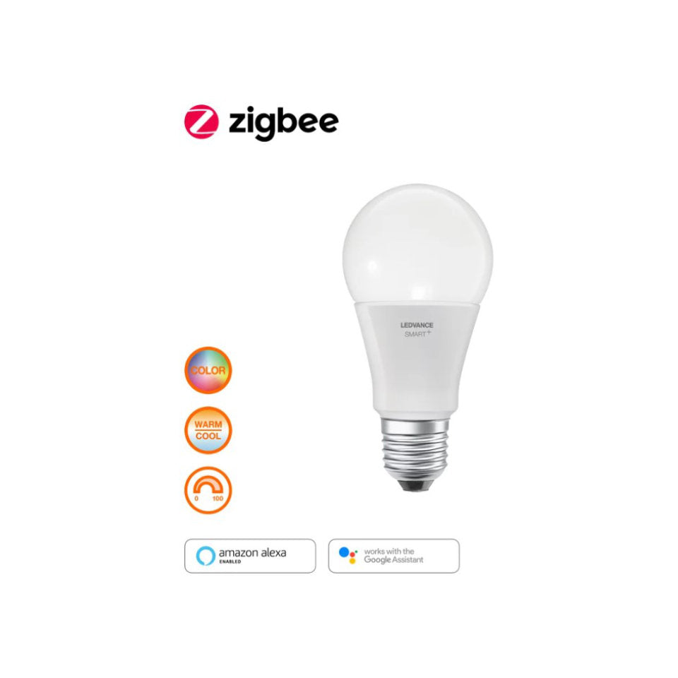 Ledvance Smart+ LED Standardpære 9W RGBW Dim ZigBee E27