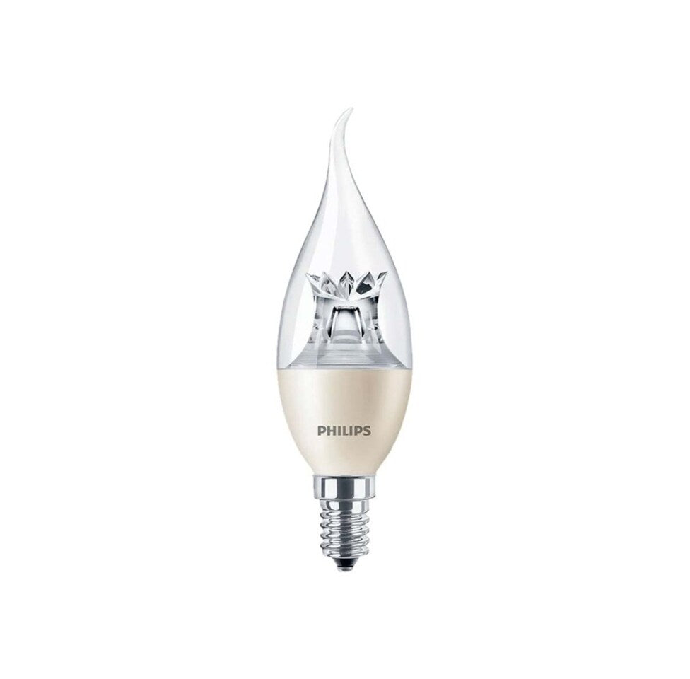 Philips LED Kertepære 4W(25W) 822-827 250lm. WarmGlow Klar Vindstød E14