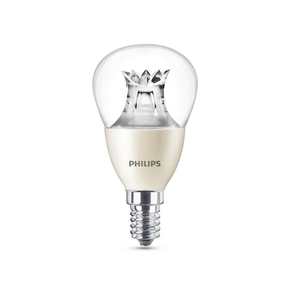 Philips LED Kronepære 6W(40W) 822-827 470lm WarmGlow Klar E14