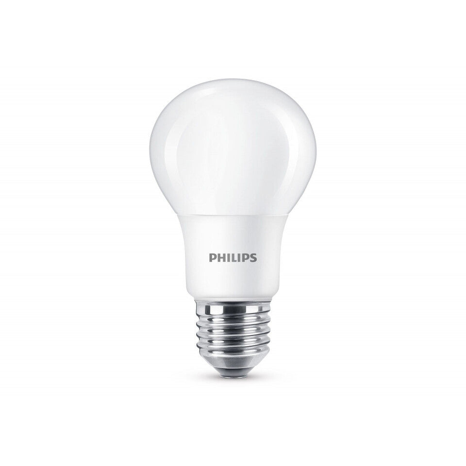 Philips LED Standardpære 8W(60W) 827 806lm. Opal E27 2-Pak
