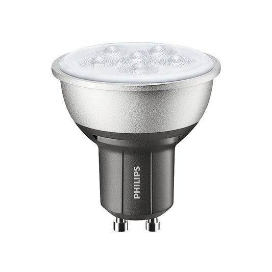 Philips LED GU10 4,3W(50W) 827 380lm 25° Dim Sort/Sølv