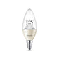 Philips LED Kertepære 4W(25W) 822-827 250lm WarmGlow Klar E14