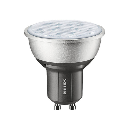 Philips LED GU10 4,3W(50W) 827 380lm 40° DimTone Sort/Sølv