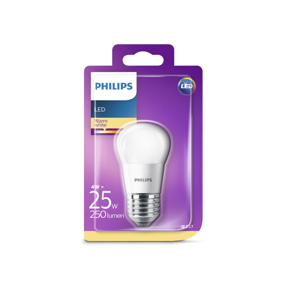 Philips LED Kronepære 4W(25W) 827 250lm Mat E27