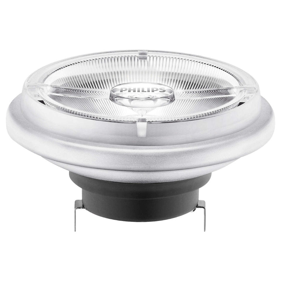 Philips LED AR111 15W(75W) 927 800lm 24° 12V Dim Sort/Sølv G53