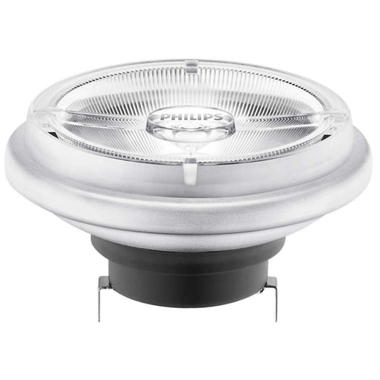 Philips LED AR111 20W(100W) 840 1250lm 24° 12V Dim Sort/Sølv G53
