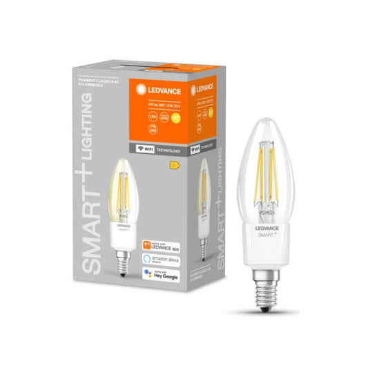 Ledvance Smart+ LED Kertepære 4W 827 470lm Dim WiFi E14