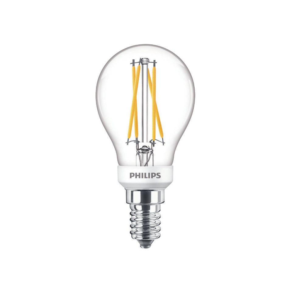 Philips LED Kronepære 3,5W(25W) 922-927 250lm DimTone Klar E14 – Scanlys