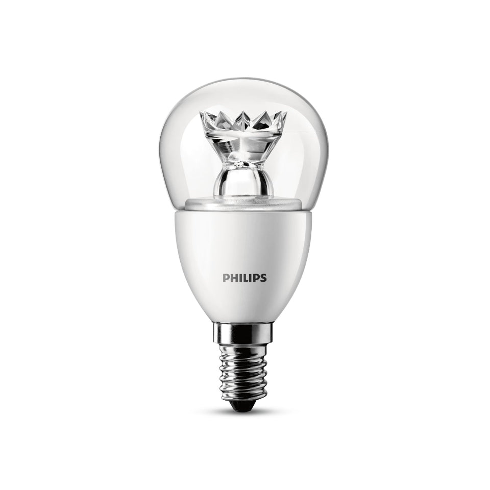 Philips LED Kronepære 3,5W(25W) 827 250lm Dim Klar E14