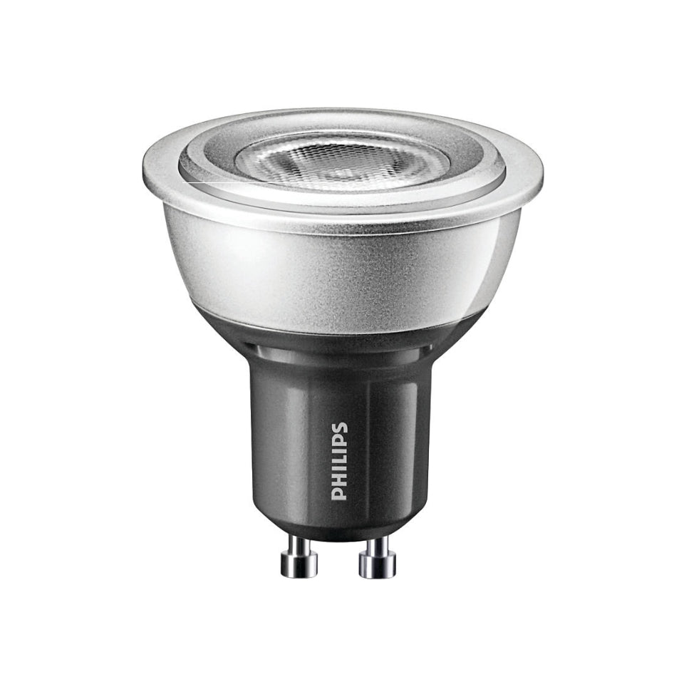 Philips LED GU10 4W(35W) 830 180lm 25° Dim Sort/Sølv