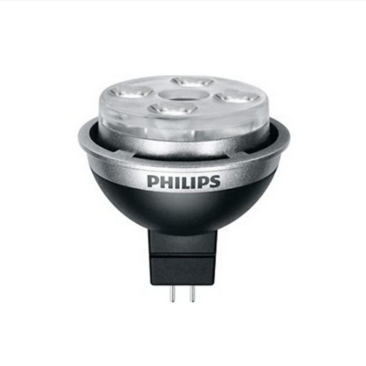 Philips LED MR16 7W(35W) 830 24° 12V Sort/Sølv GU5.3