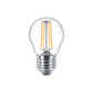 Philips LED Kronepære 4,3W(40W) 827 470lm. Klar E27 2-Pak